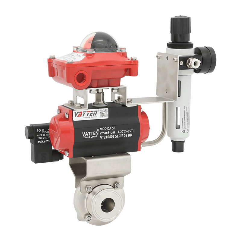 هوائي فراشة المشبك صمام