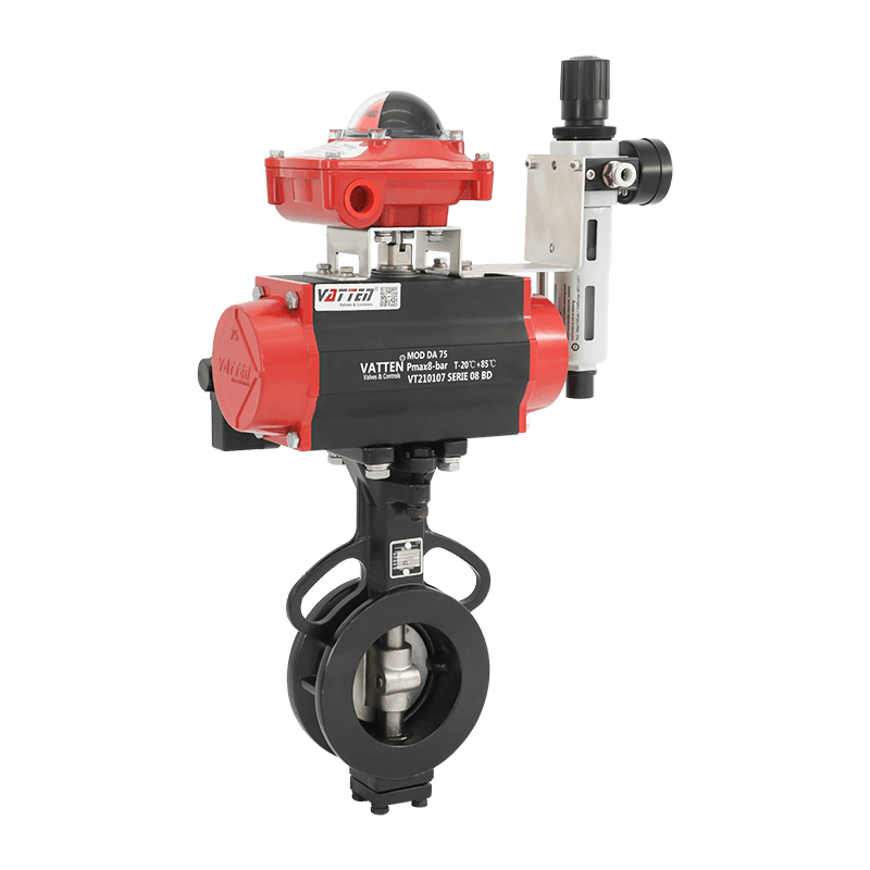 صمام فراشة هوائي مزدوج غريب الأطوار